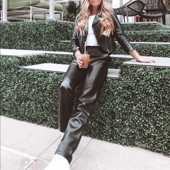 genuine leather pants